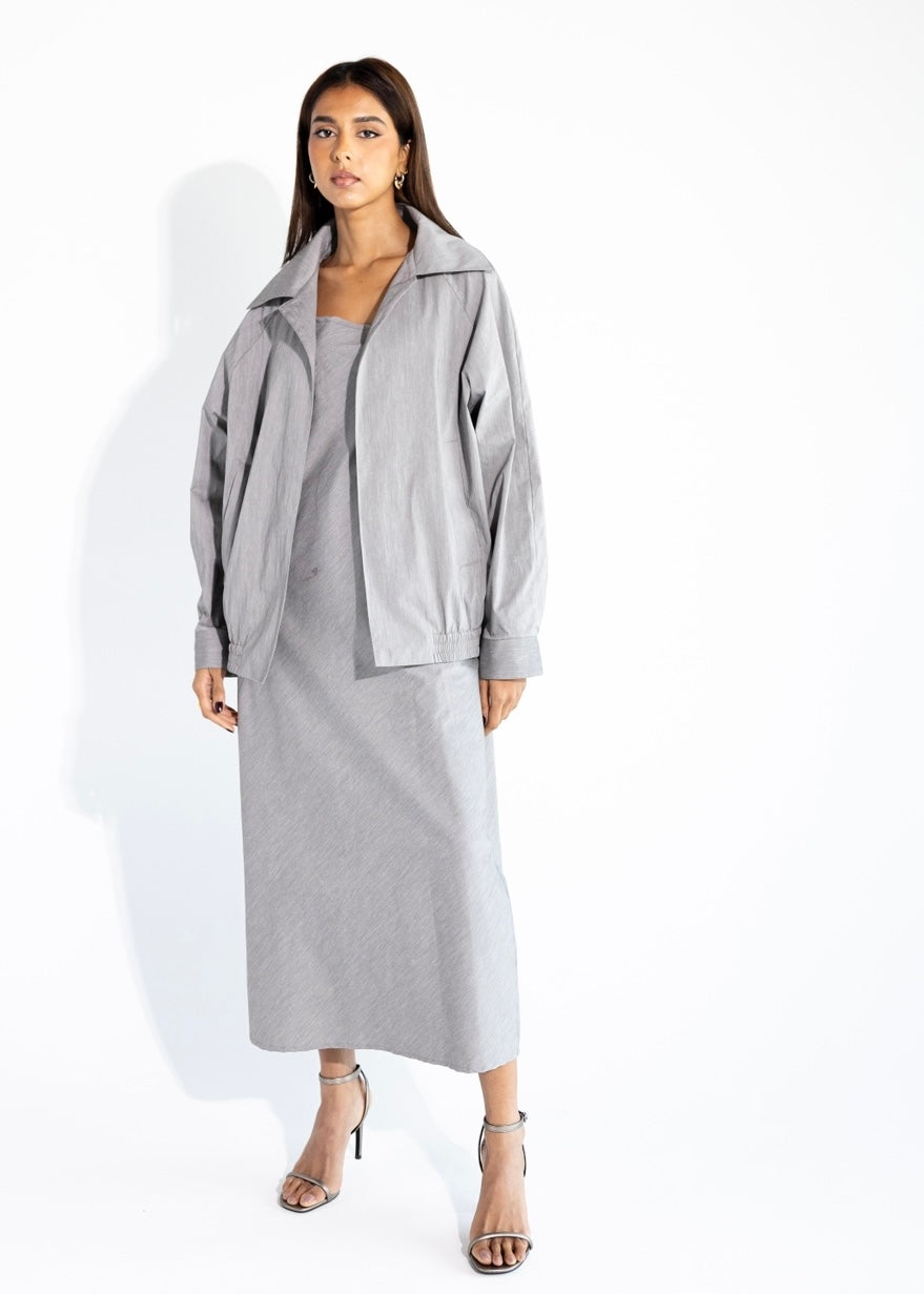 BOMBER SET / COOL GREY