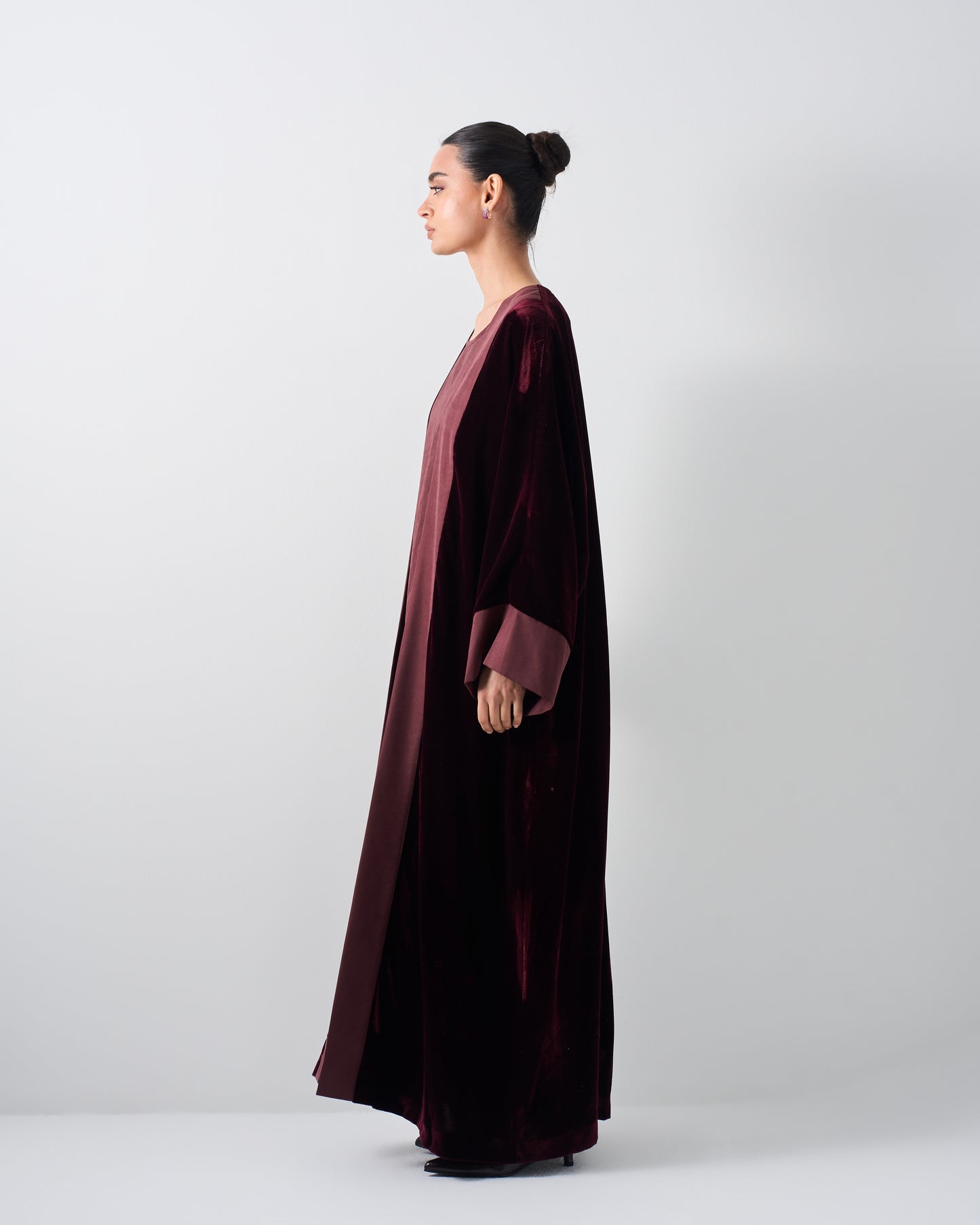 Maroon Velvet Suede Set