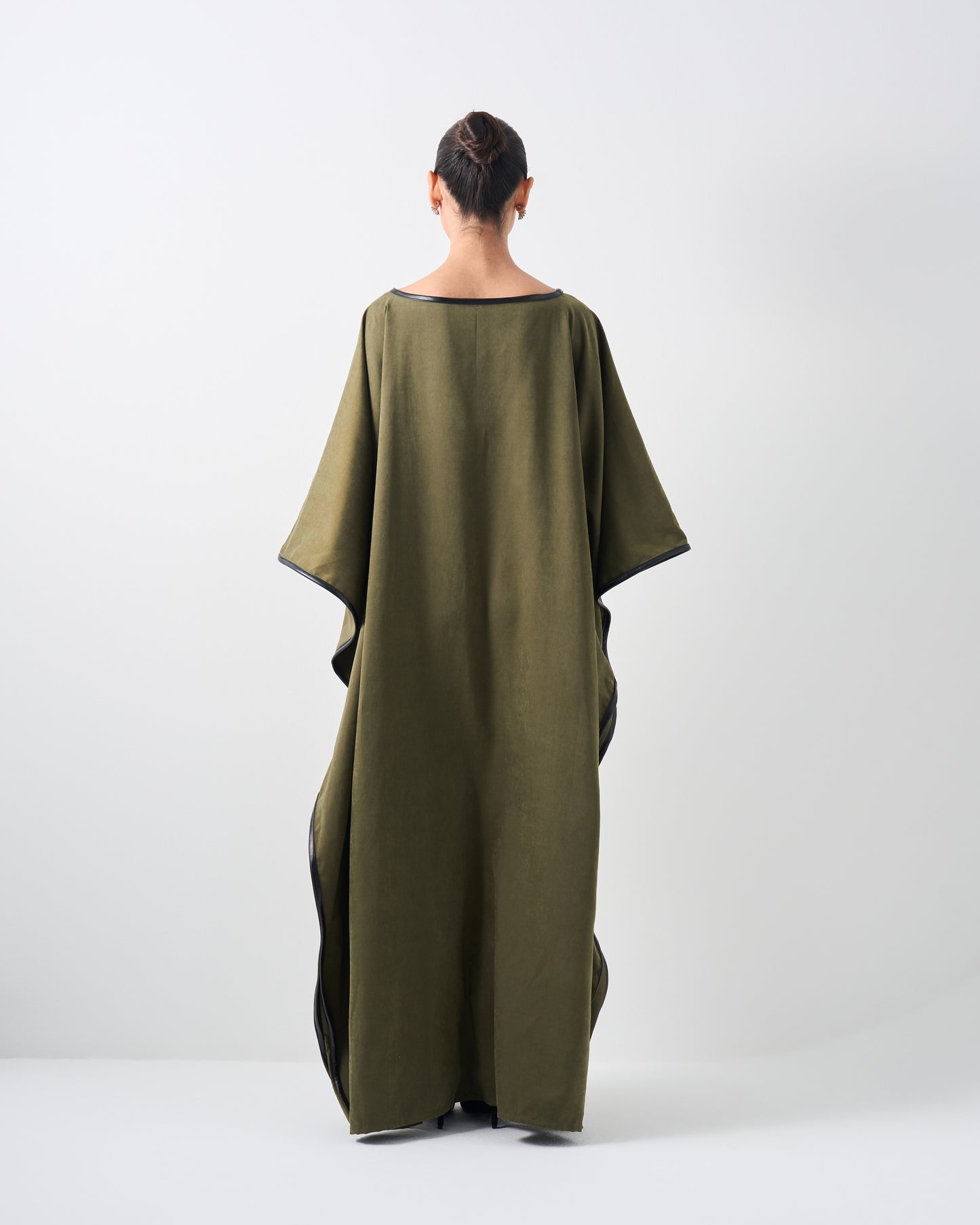 Olive Suede Cape - No Restock