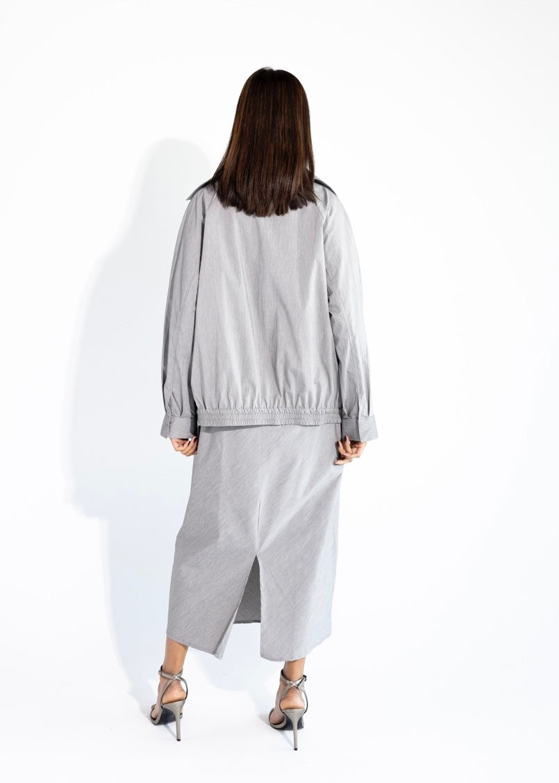 BOMBER SET / COOL GREY