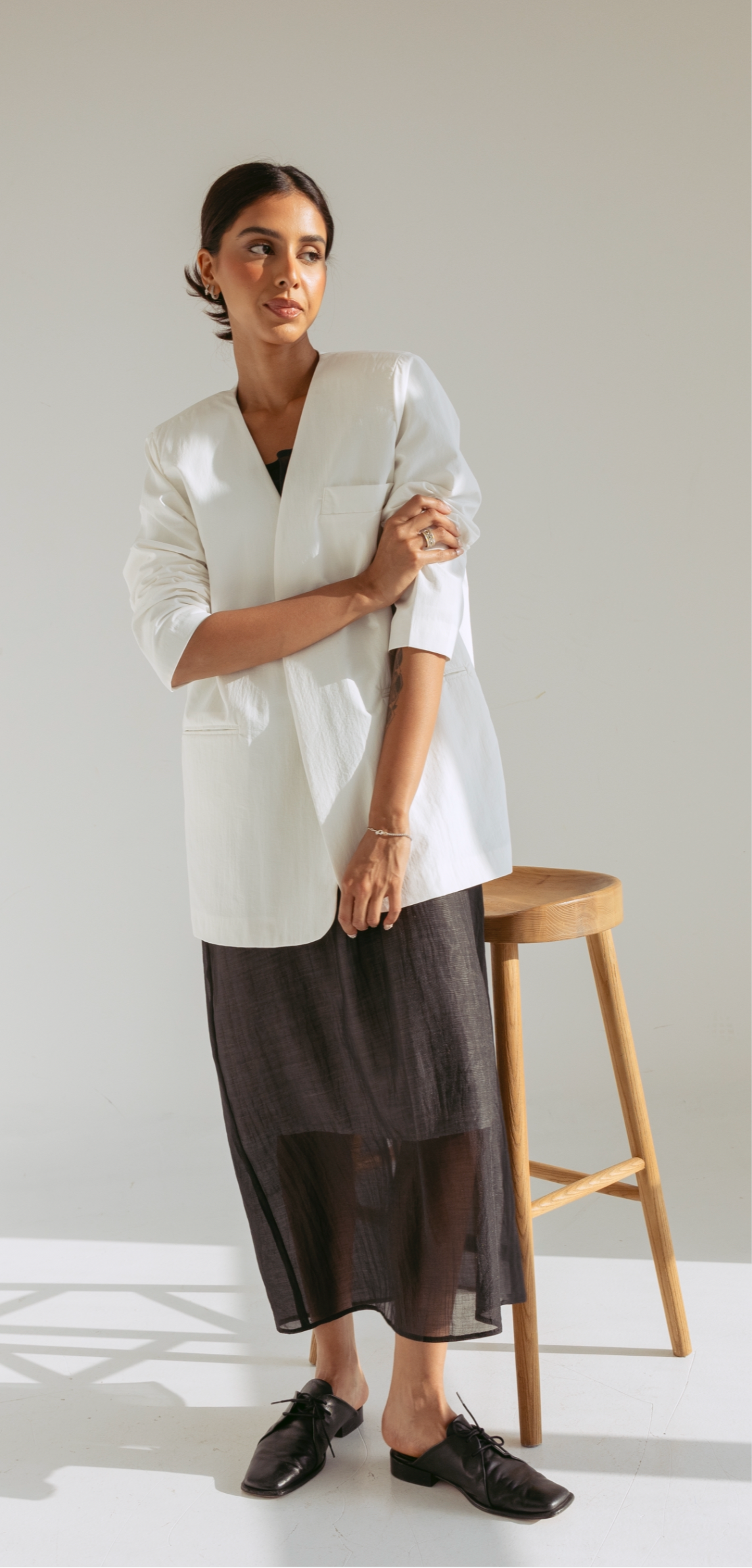 Cora Blazer / White
