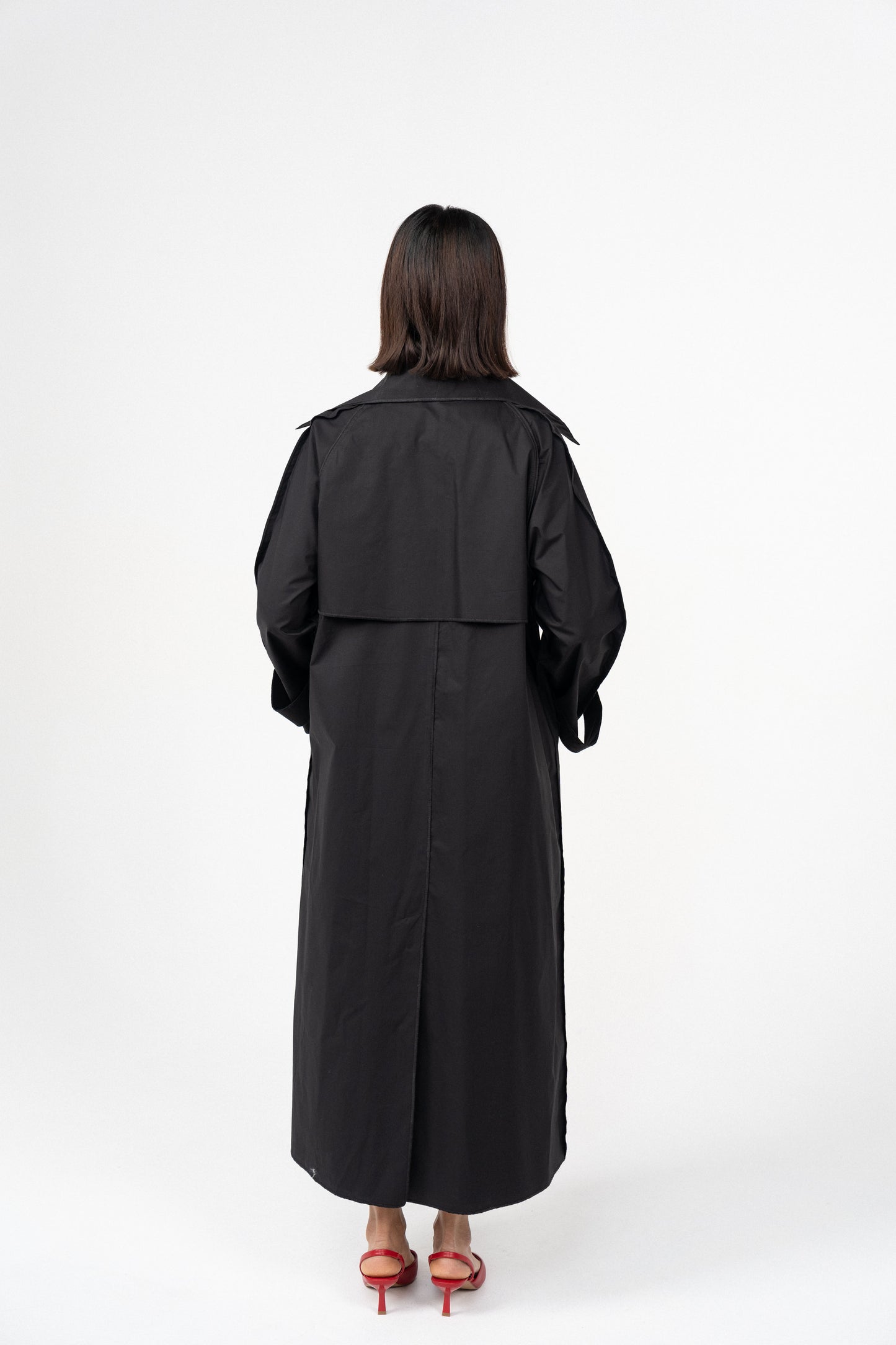 Plain Trench coat - Black