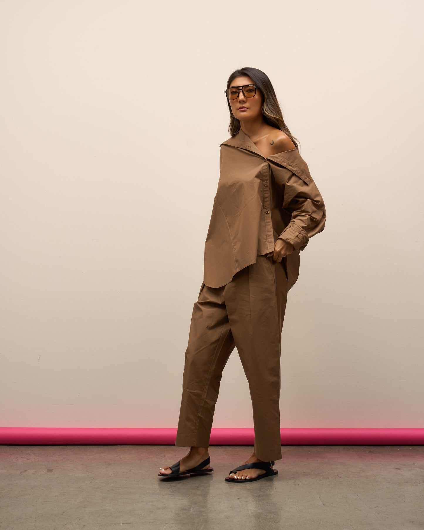Asymmetrical Set/ Mocha