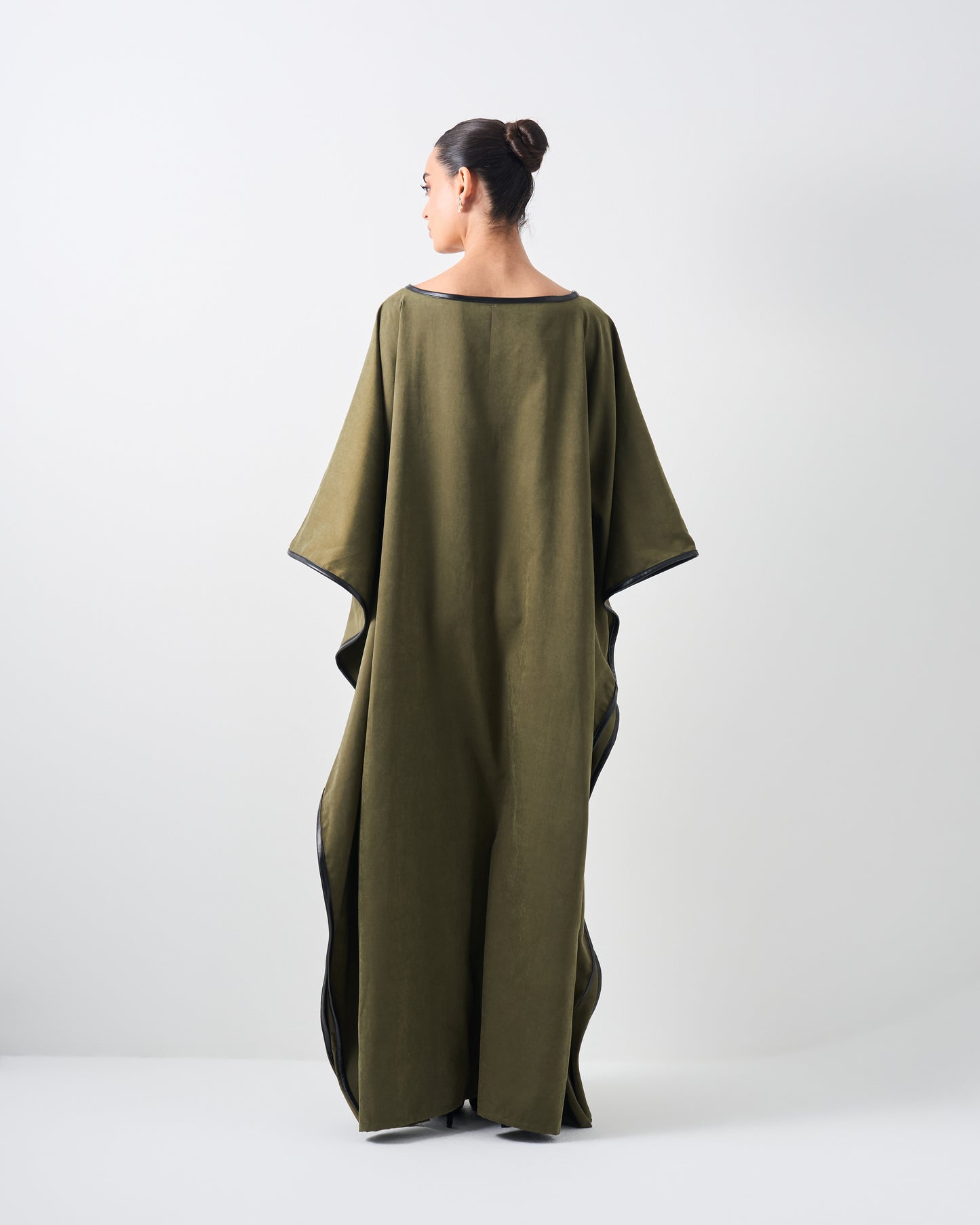 Olive Suede Cape - No Restock
