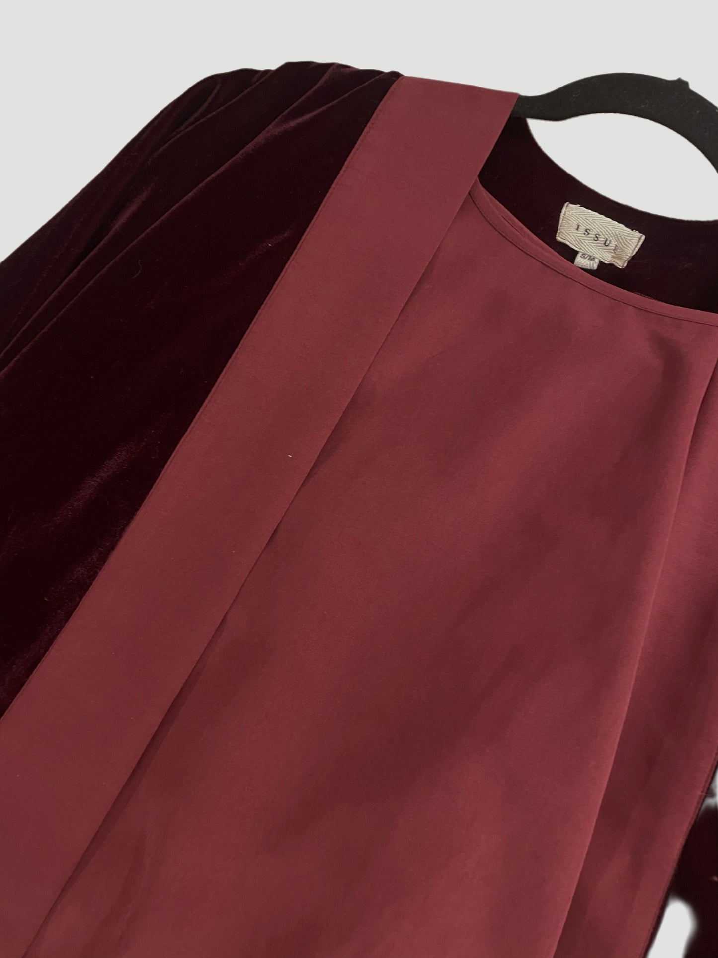 Maroon Velvet Suede Set