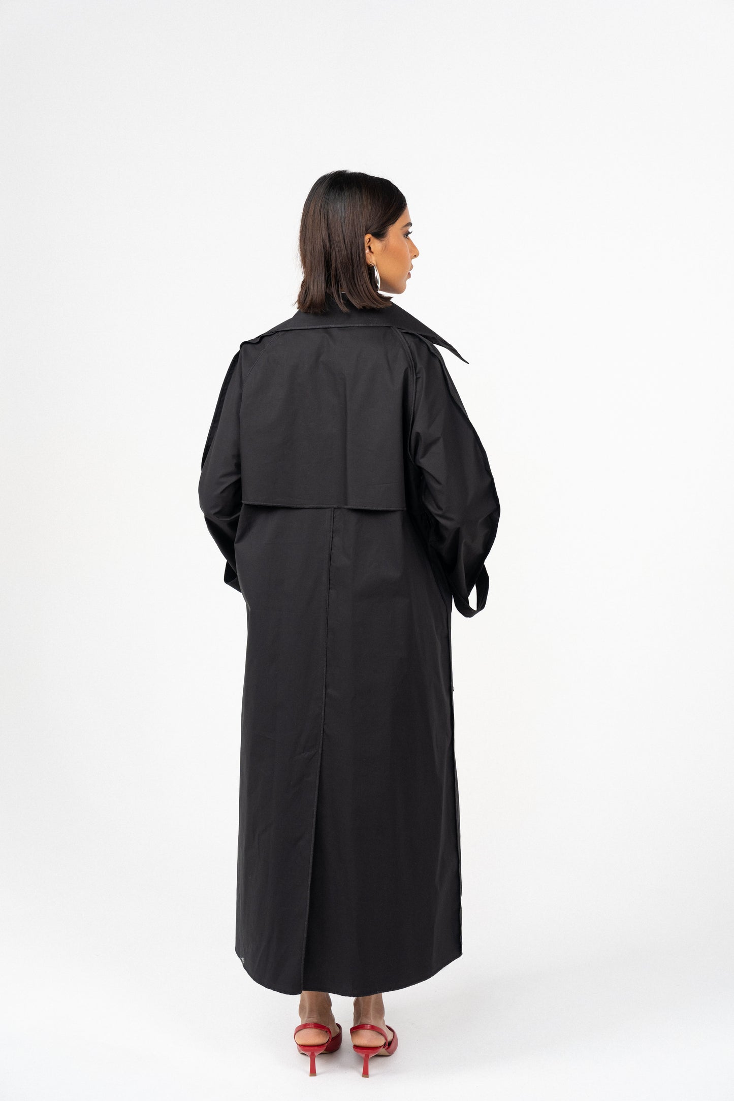 Plain Trench coat - Black