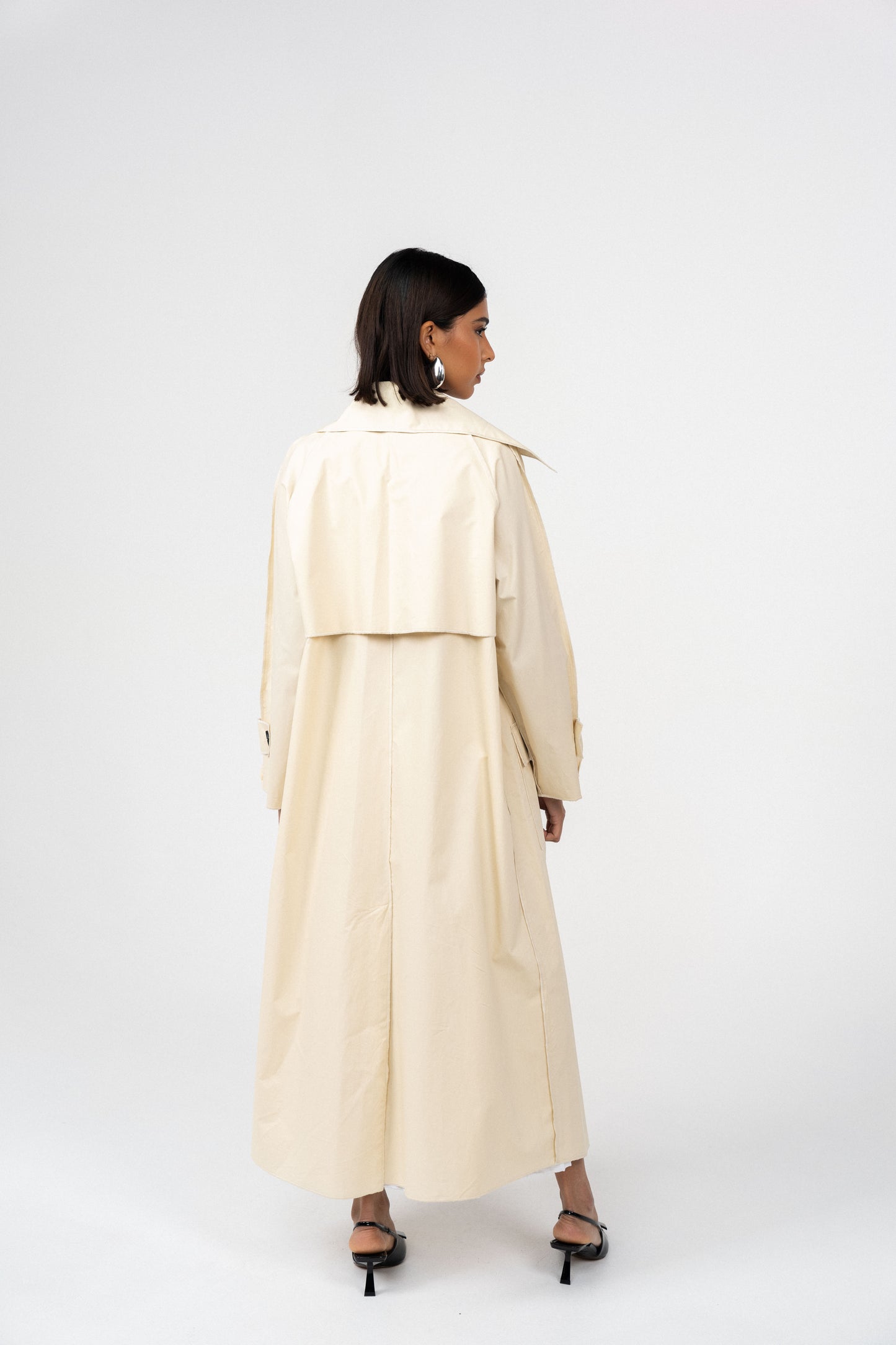 Plain Trench coat - Cream