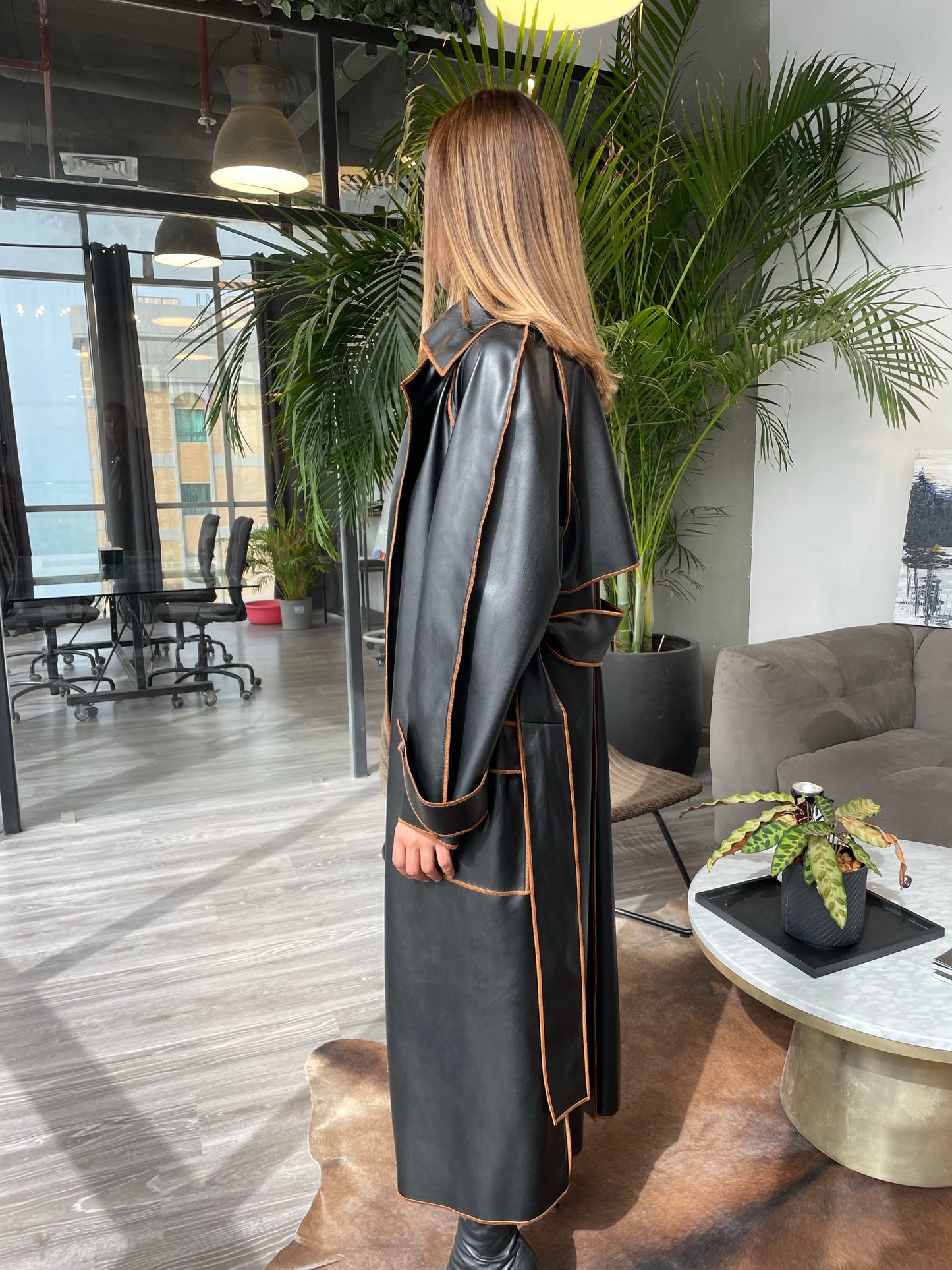 Leather Trench Coat