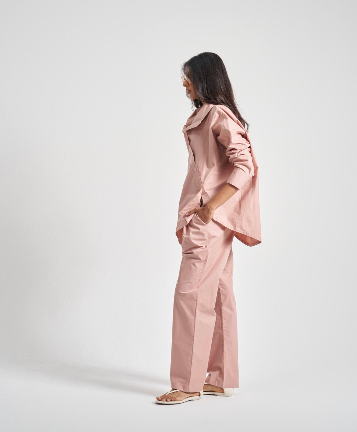 Asymmetrical Set/ Dusty Pink