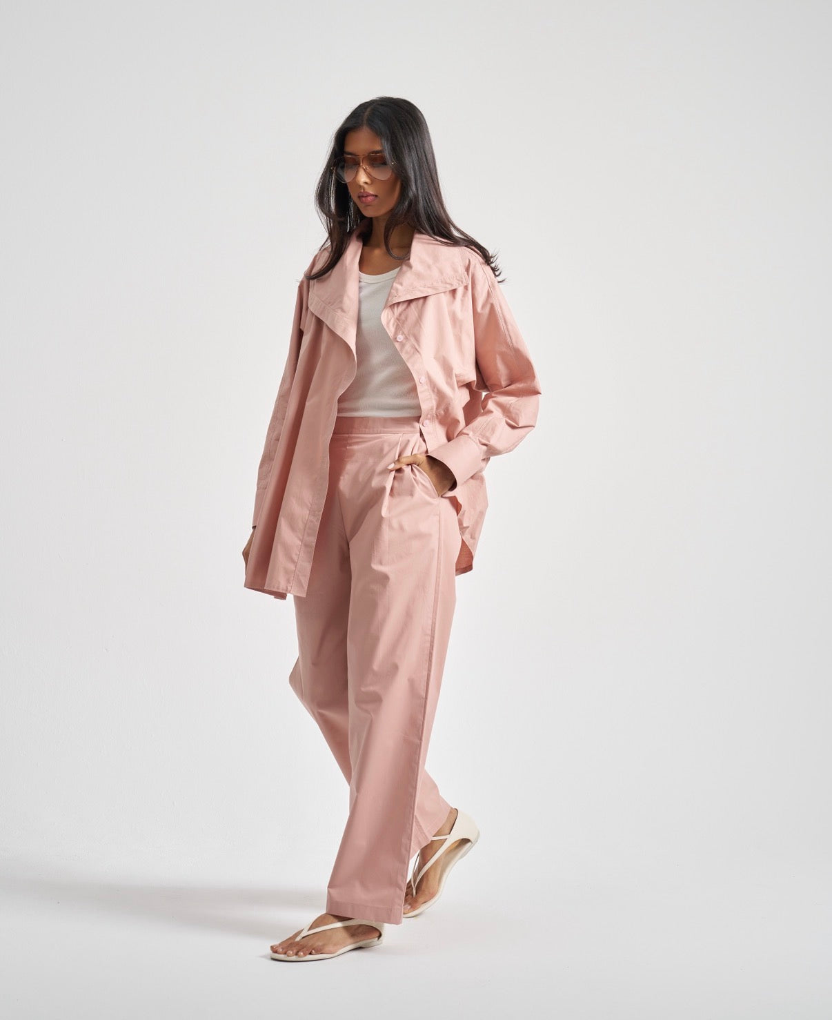 Asymmetrical Set/ Dusty Pink