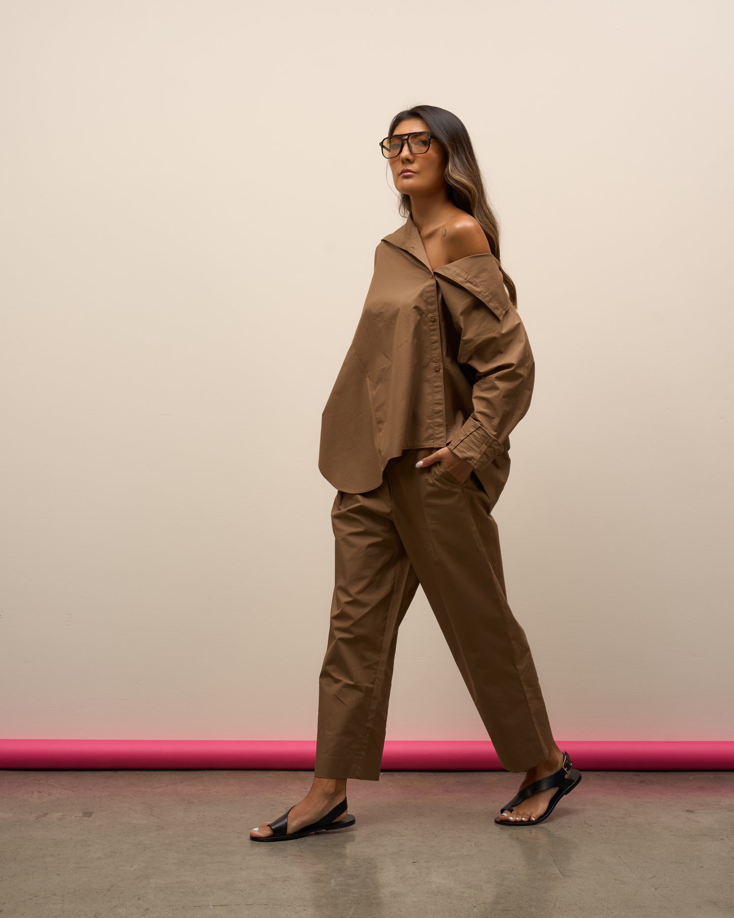 Asymmetrical Set/ Mocha