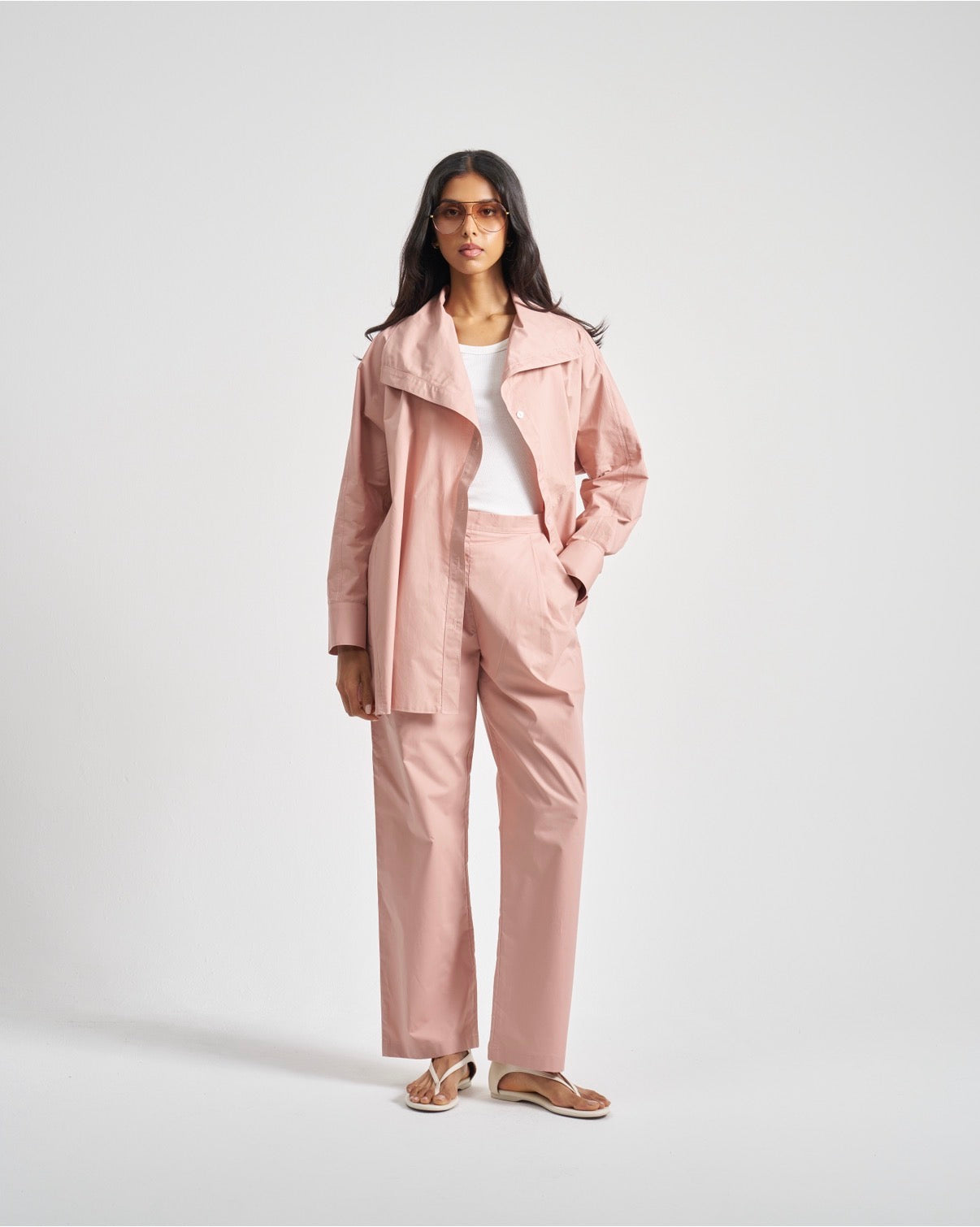 Asymmetrical Set/ Dusty Pink