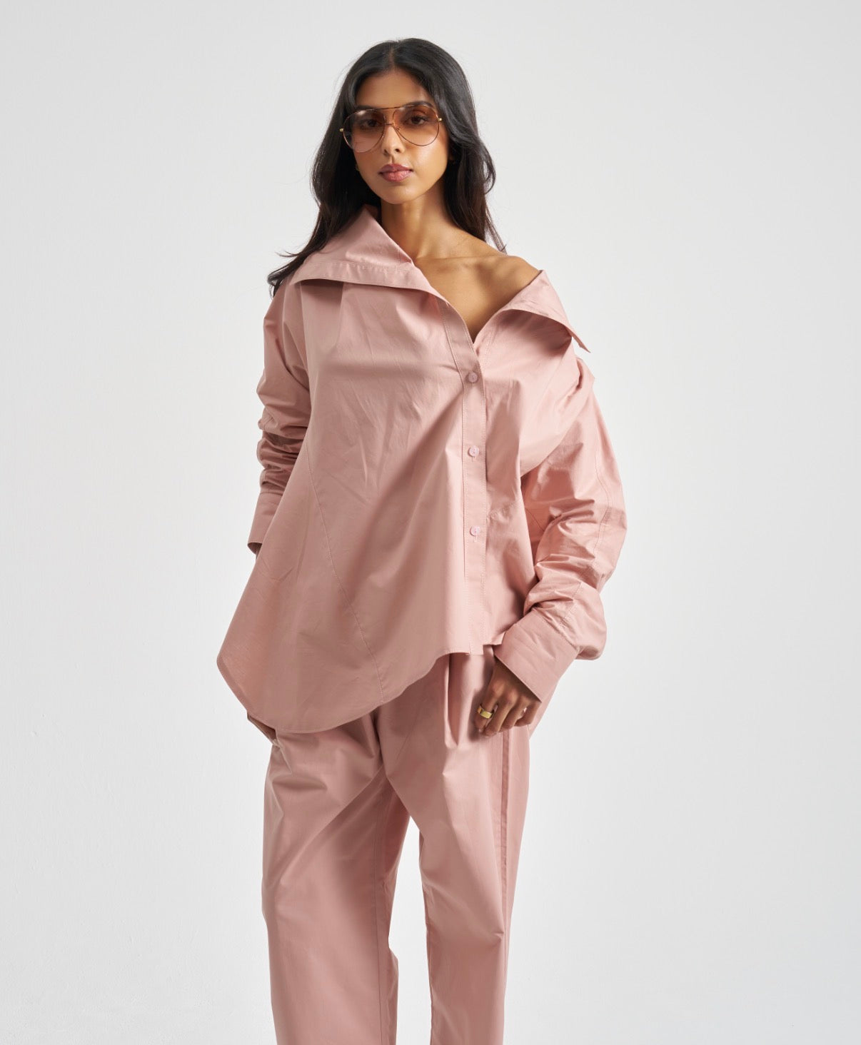 Asymmetrical Set/ Dusty Pink