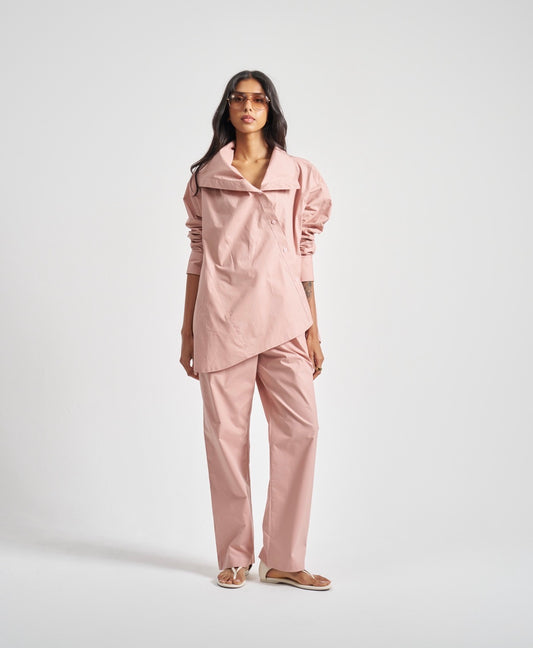 Asymmetrical Set/ Dusty Pink