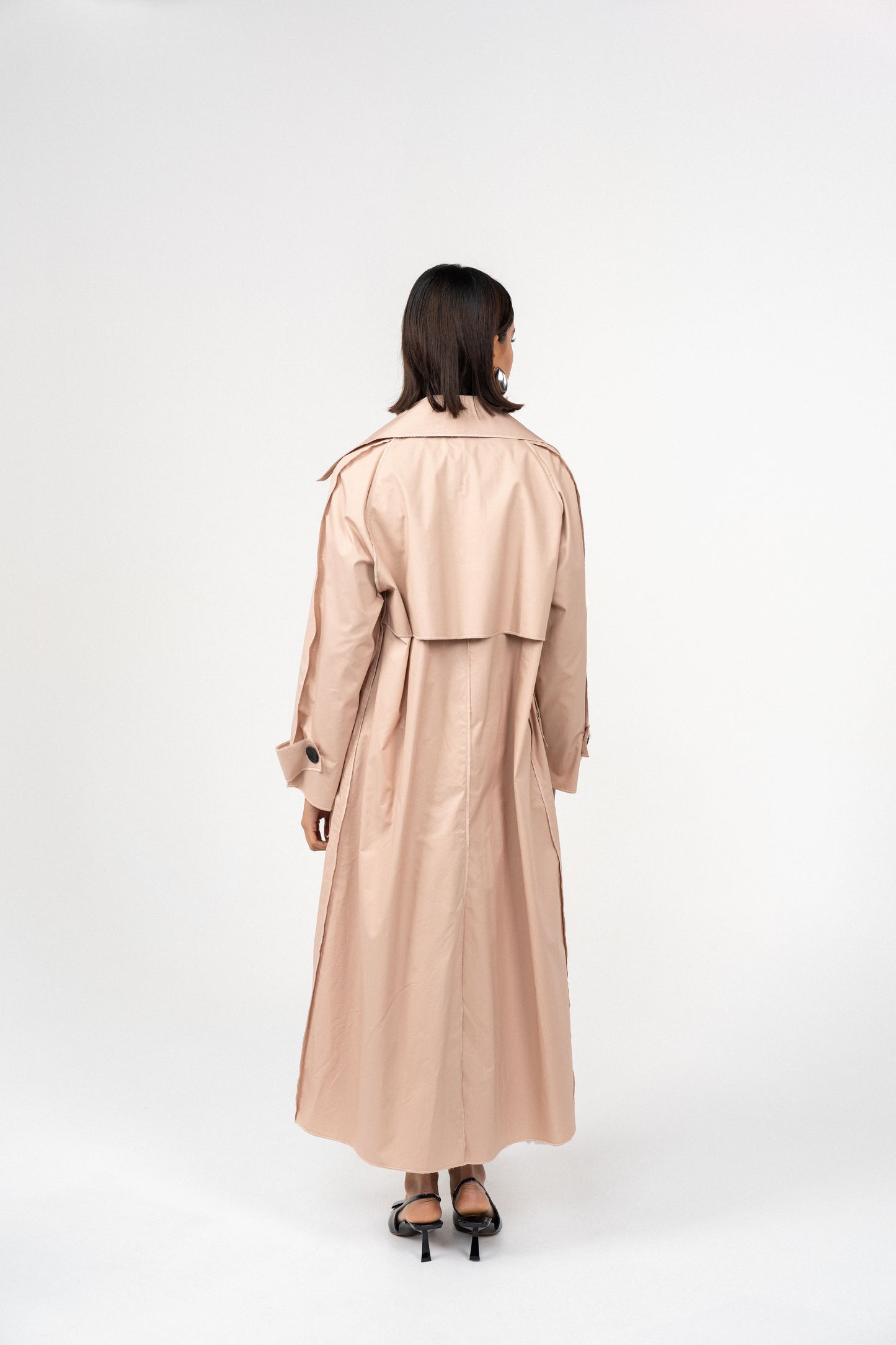Plain Trench coat - Nude Pink