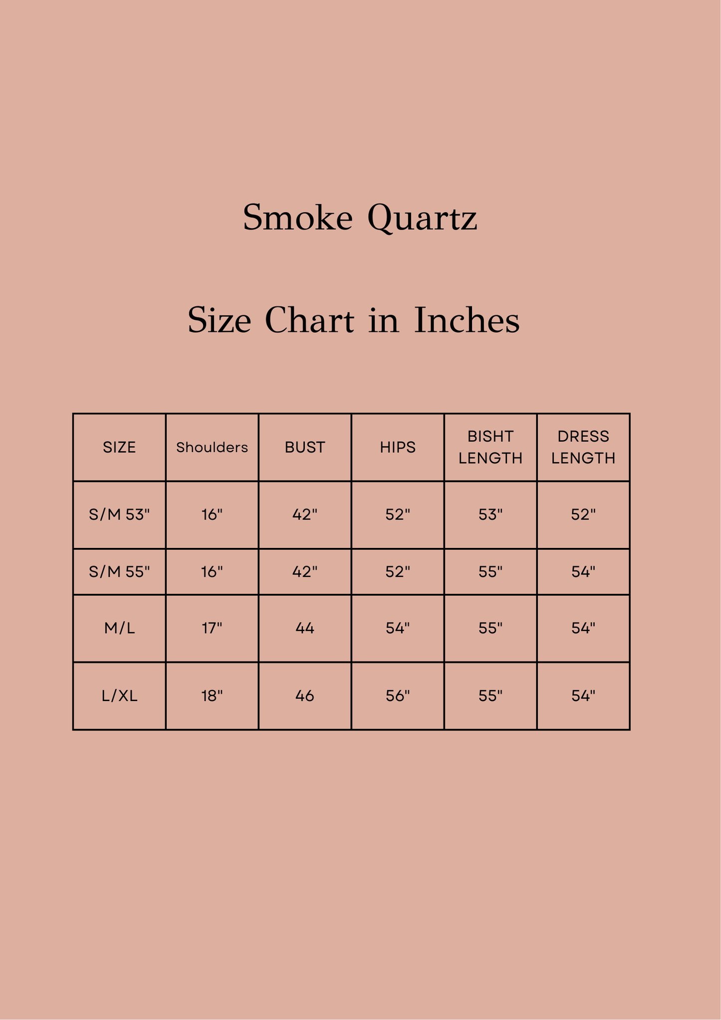 Smoke Quartz - 2 Colors
