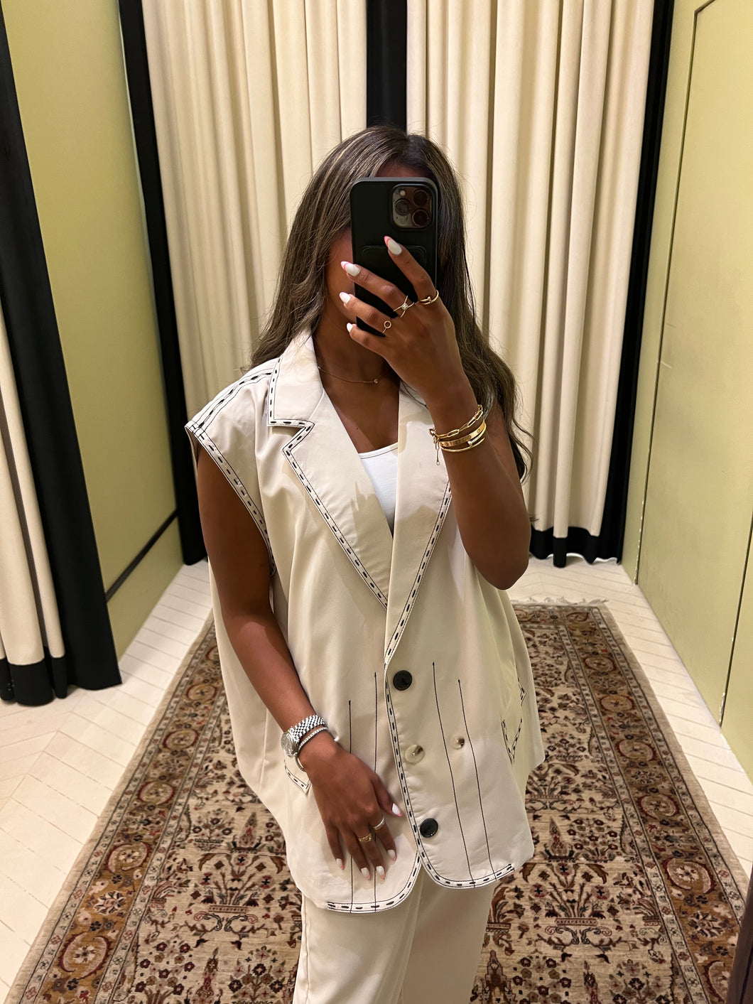 Cream Vest