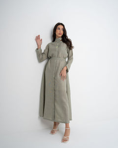 Cutout Collar - Olive