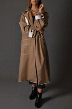 Load image into Gallery viewer, Camel x White Trench