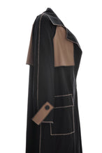 Load image into Gallery viewer, Black X Camel Trench