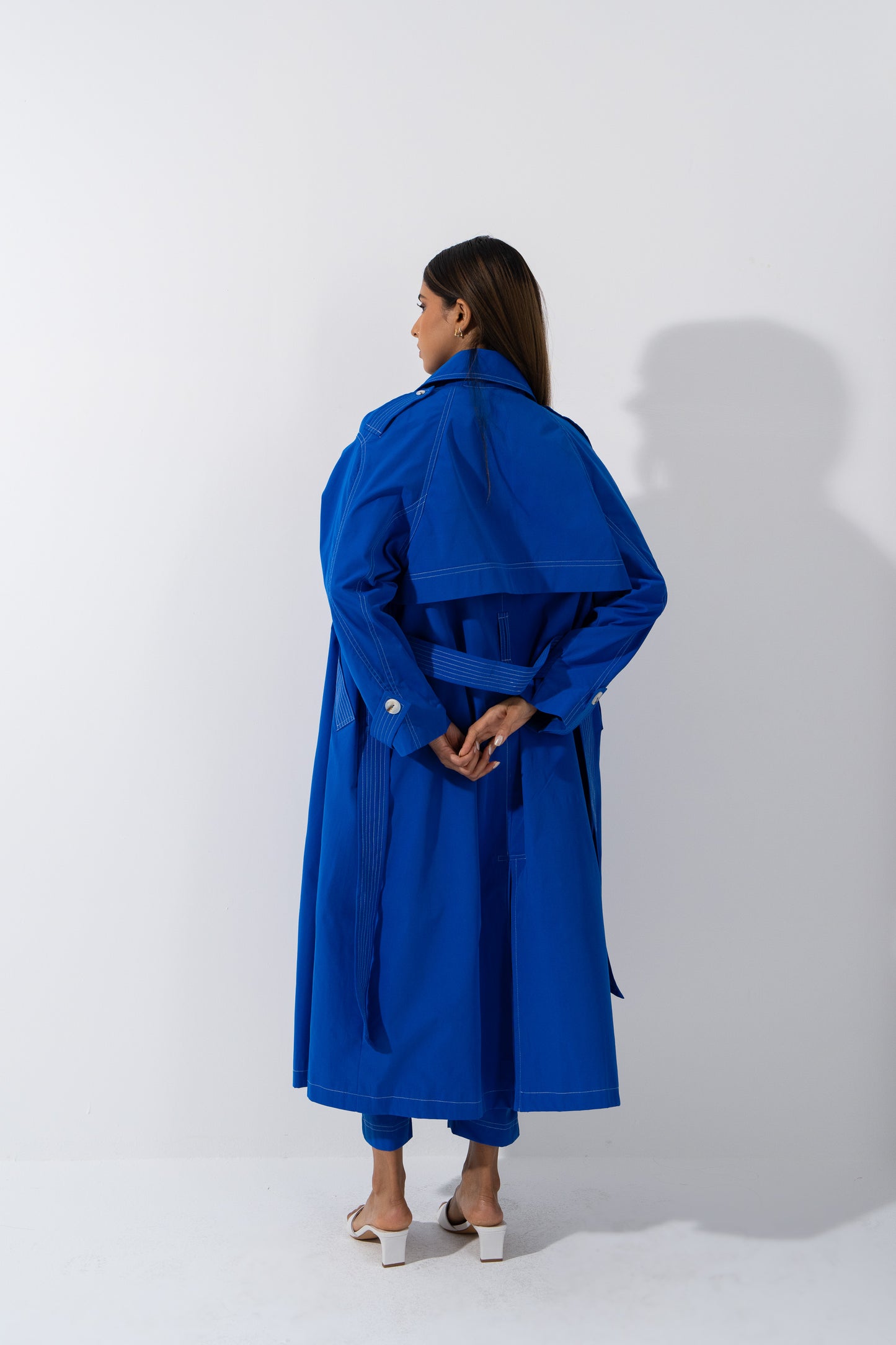 Electric Blue Trench