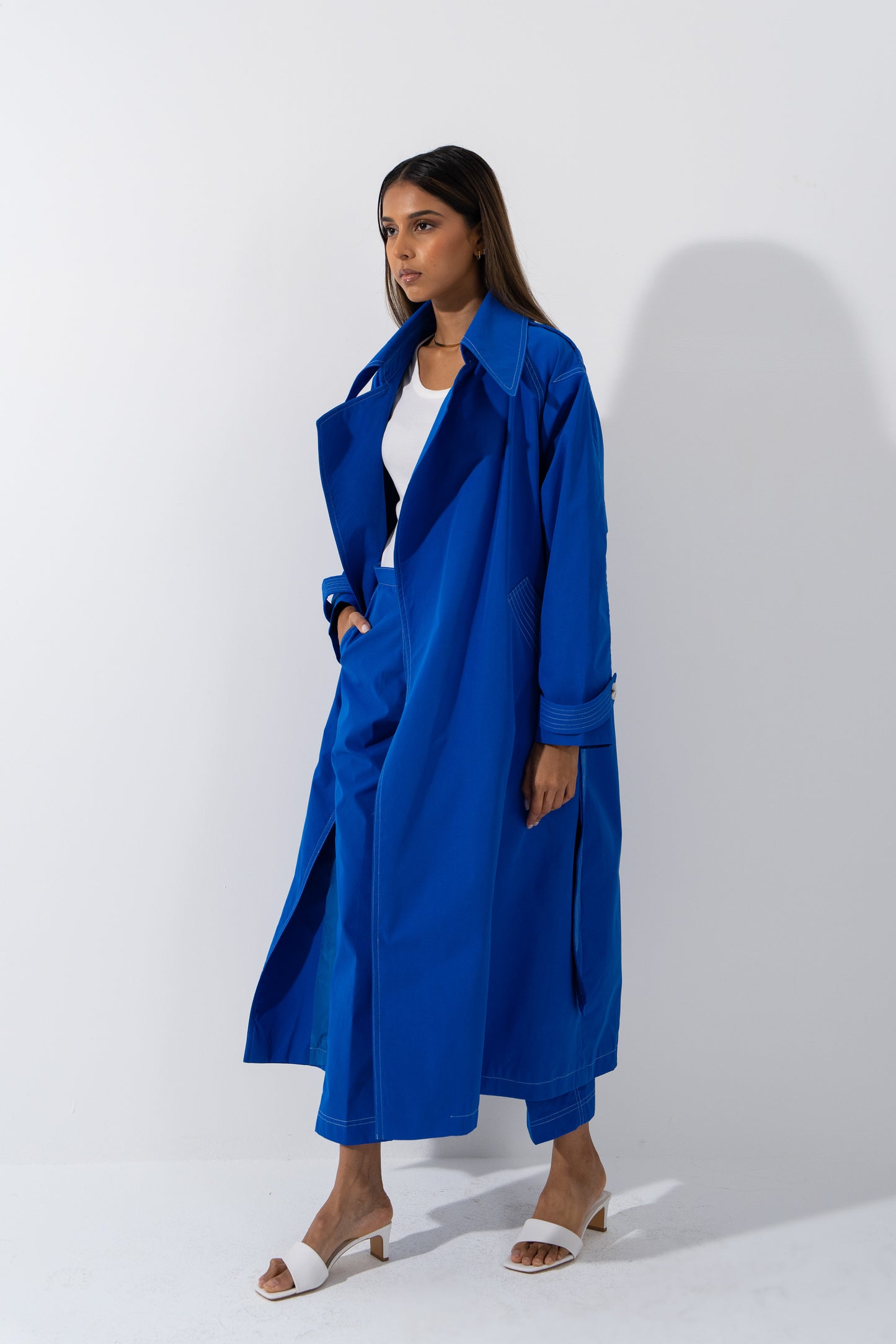 Electric Blue Trench